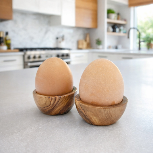 Eierbecher PICCOLO aus Olivenholz – Natürlich & Handgefertigt