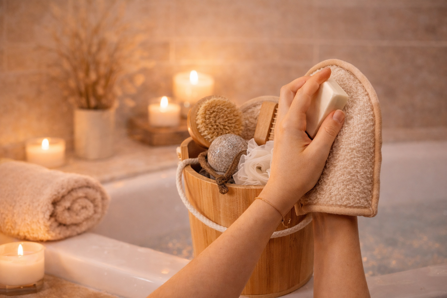 Geschenkset Spa Bambus – Wellness – Valentinstag