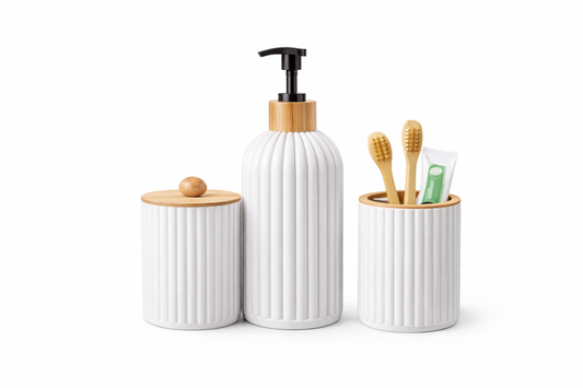 Badezimmer-Set Weiß – Zeitlose Ordnung für Ihr Bad