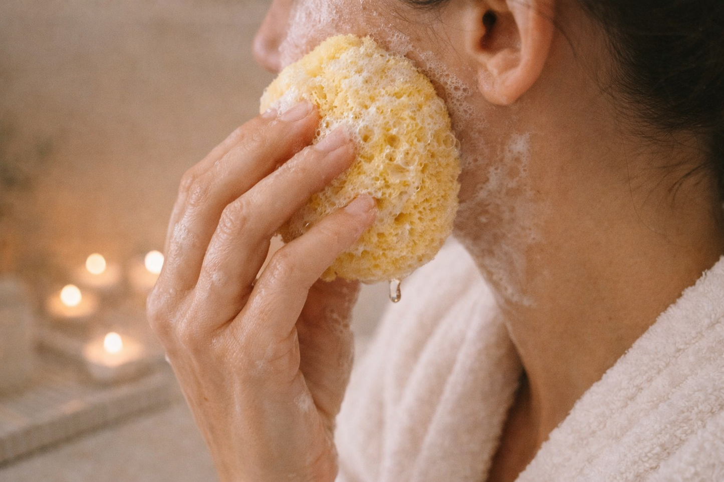 Gesichtsschwamm Natur – Sanfte Gesichtsreinigung & Spa Wellness