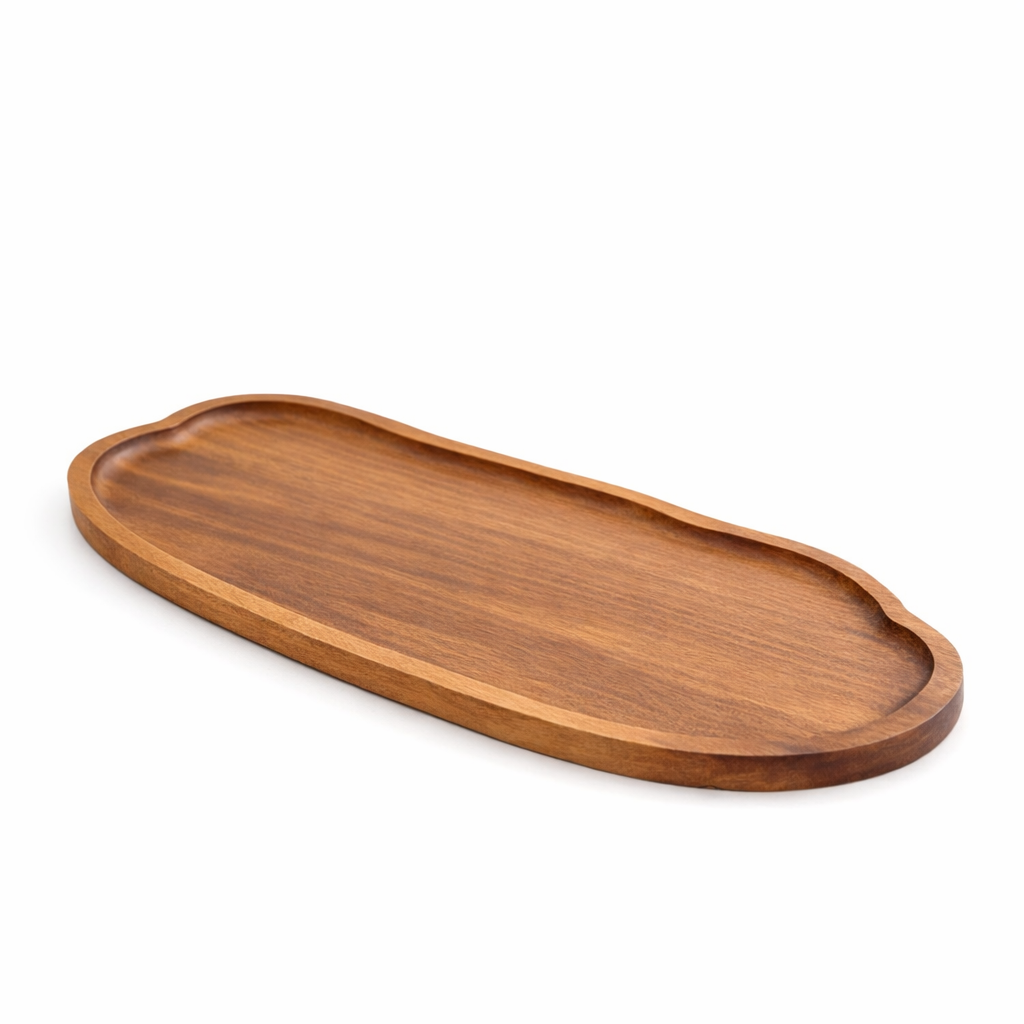 Holz-Serviertablett – Natürliches Design für Küche & Tisch